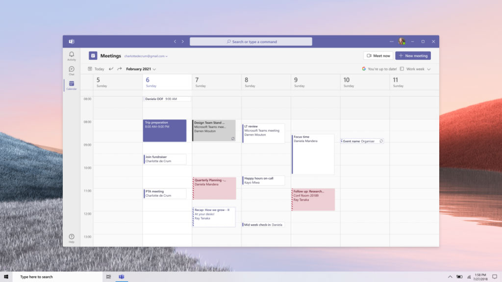 Microsoft Teams Kalender Ansicht