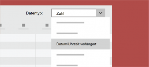 neue Microsoft Access Version neuer Datentyp in Datum und Zeit