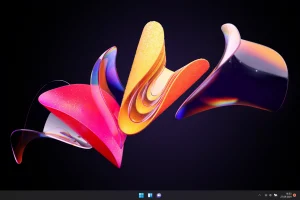 Darstellung des neuen Fluent Design auf einem Windows 11 Desktop