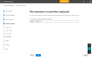Priorisierte Dateitypen