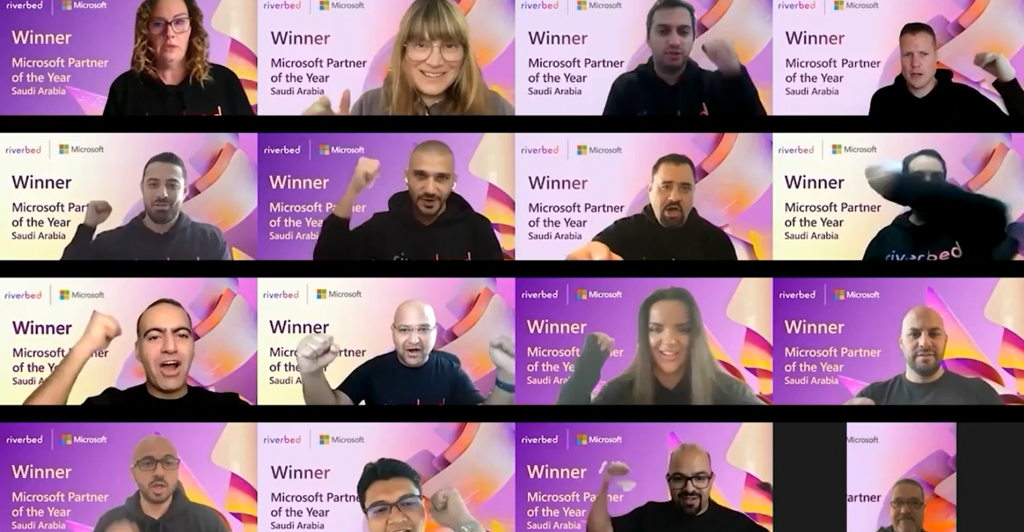 Gewinner der Microsoft Partner of the Year Awards in einer digitalen Collage