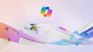 Microsoft Copilot Symbol und Anwendungsfenster