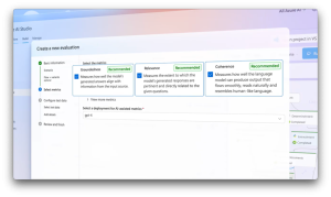 Azure AI Studio Create new evaluation
